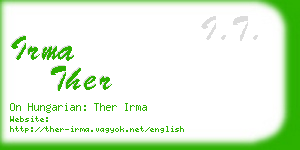 irma ther business card